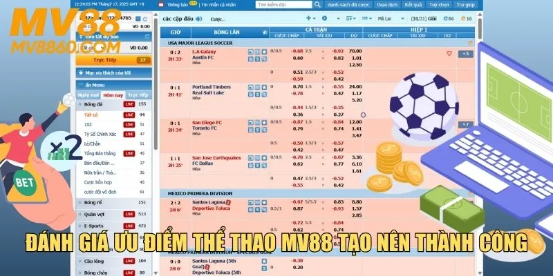 Đánh giá ưu điểm thể thao MV88 tạo nên thành công